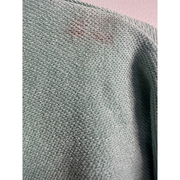 BKE Buckle Pieced French Terry Pullover Sweatshirt Mint Green Size Small - Picture 7 of 7